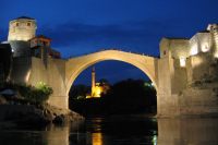 Mostar with its old Turkish bridge
